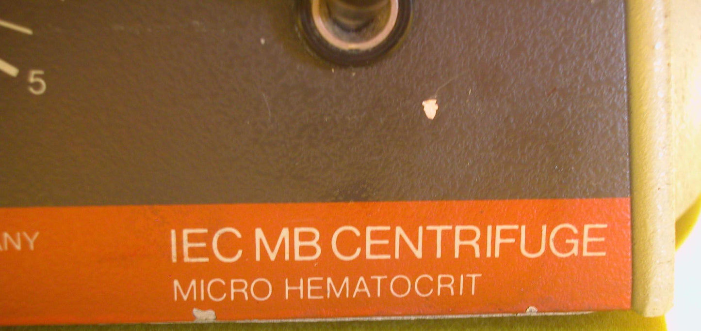 Thermo IEC MB Microhematocrit Centrifuge | IEC-MB with ROTOR
