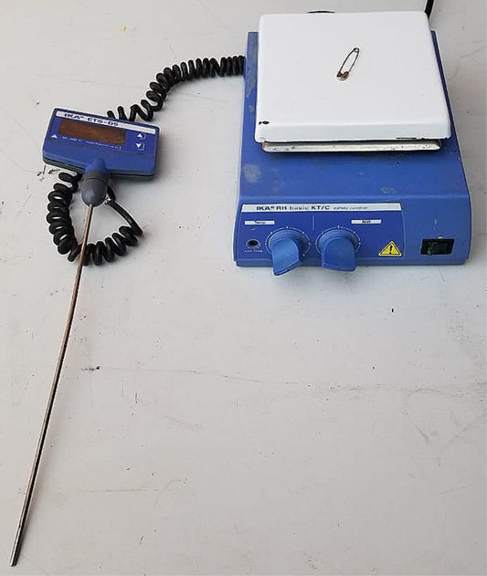IKA RH BASIC KT/C-SI HOT PLATE MAGN STIRRER & ETS-D5 PROBE WATCH VIDEO FREE SHIP