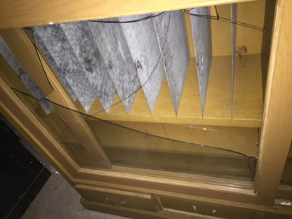 ARTS & CRAFT OAK ADJUSTABLE CUBBYHOLE BOOKCASE SHELF 70h x 68w x 15.75d LAB HOME