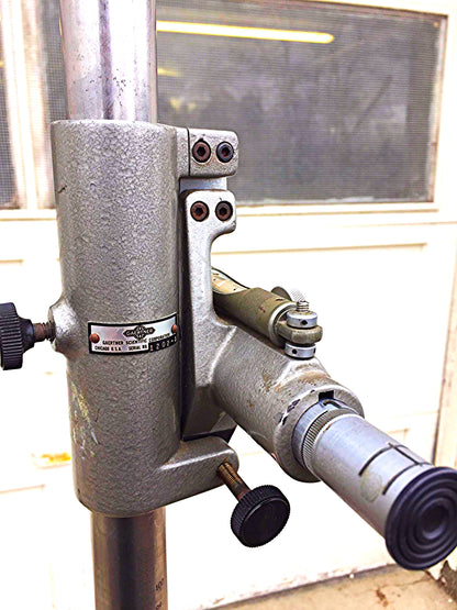 VINTAGE GAERTNER SURVEY TELESCOPE with METERED WEIGHT PEDESTAL STAND FREESHIP