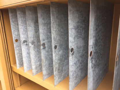 ARTS & CRAFT OAK ADJUSTABLE CUBBYHOLE BOOKCASE SHELF 70h x 68w x 15.75d LAB HOME