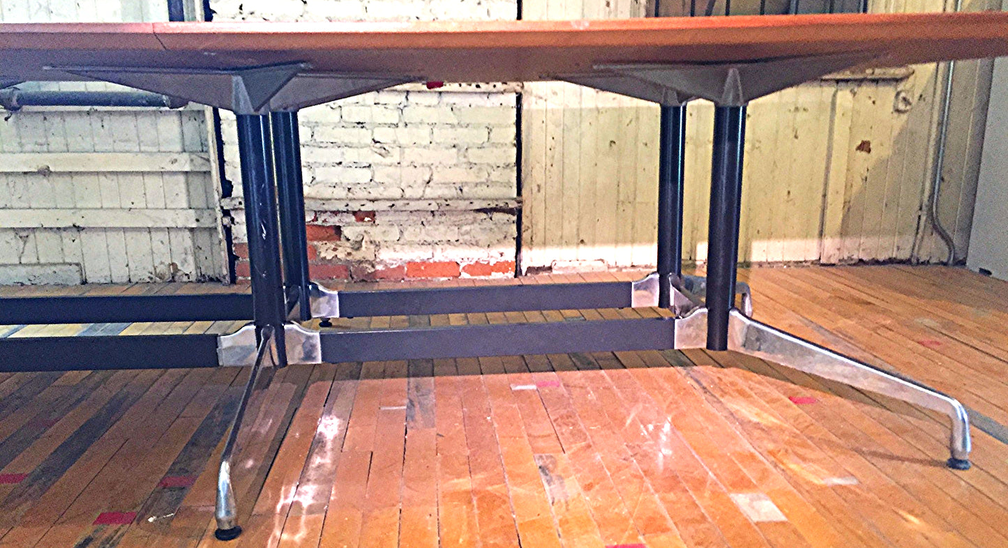 UNIQUE HERMAN MILLER CONFERENCE TABLE DOUBLE BASE LEGS 10 feet x 5 feet FREESHIP