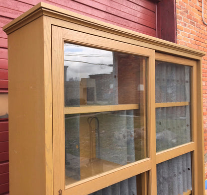 ARTS & CRAFT OAK ADJUSTABLE CUBBYHOLE BOOKCASE SHELF 70h x 68w x 15.75d LAB HOME