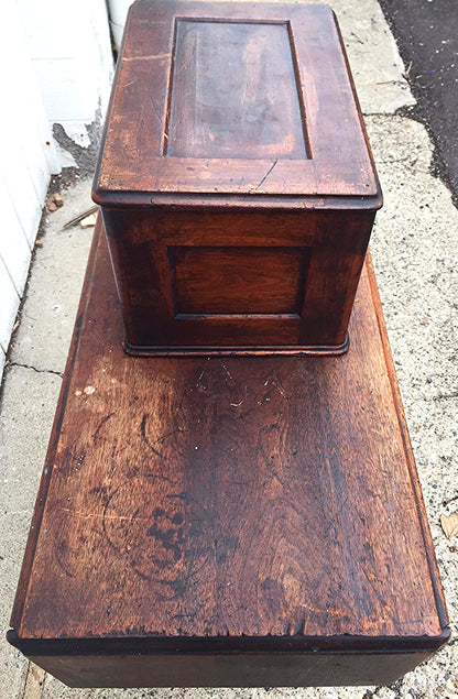 1866 SMALL SINGER MODEL 12 SEWING MACHINE COFFIN CABINET Serial 174020 FREE SHIP