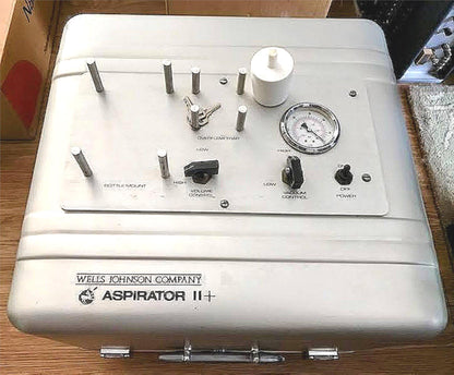 90DAYWARRANTY WELLS JOHNSON ASPIRATOR II PLUS w/ MANUAL & FOOTSWITCH WATCH-VIDEO