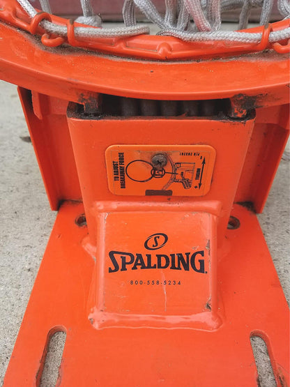 SPALDING HEAVY DUTY PROFESSIONAL BREAKAWAY BASKETBALL GOAL with NET FREE SHIP