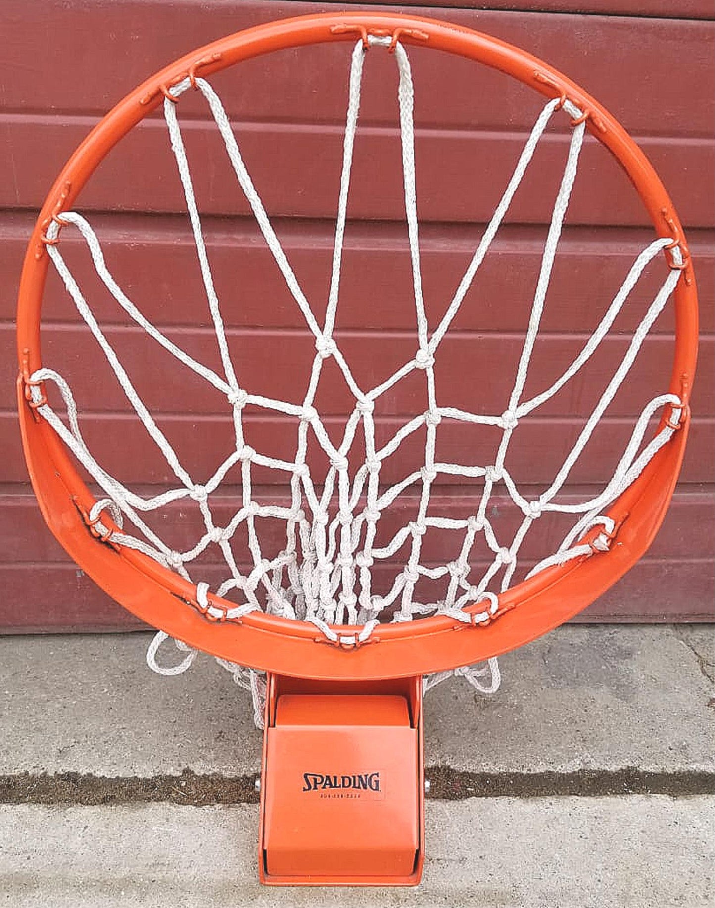 SPALDING HEAVY DUTY BASKETBALL HOOP NET & FAN SHAPED ALUMINUM BACKBOARD FREESHIP