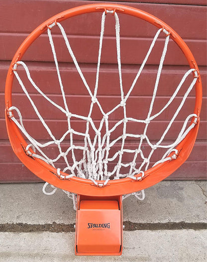 SPALDING HEAVY DUTY BASKETBALL HOOP NET & FAN SHAPED ALUMINUM BACKBOARD FREESHIP