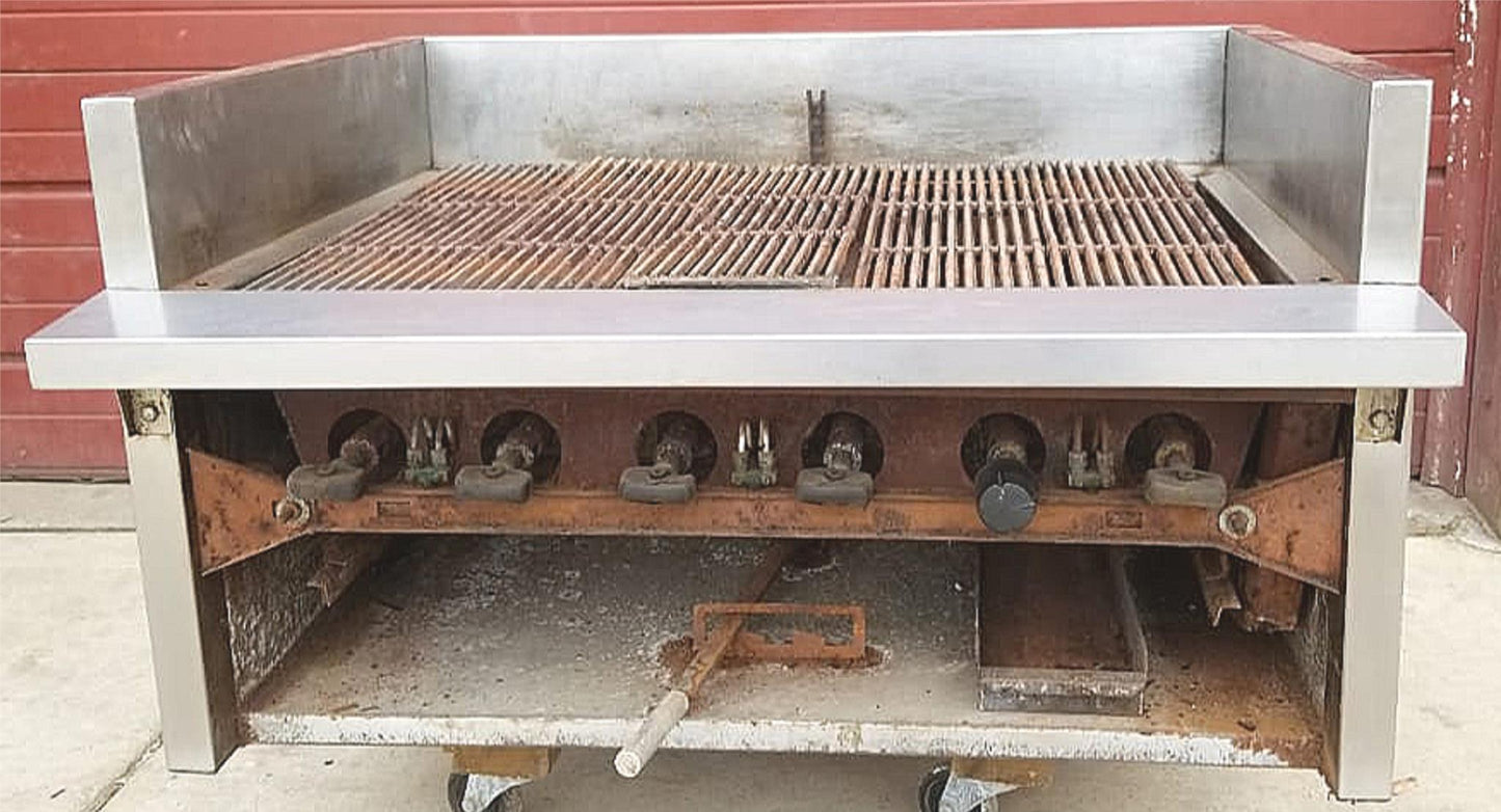 36"wide x 30"deep x 20" high NATURAL GAS HEAVYDUTY CHARBROILER FREE SHIPPING