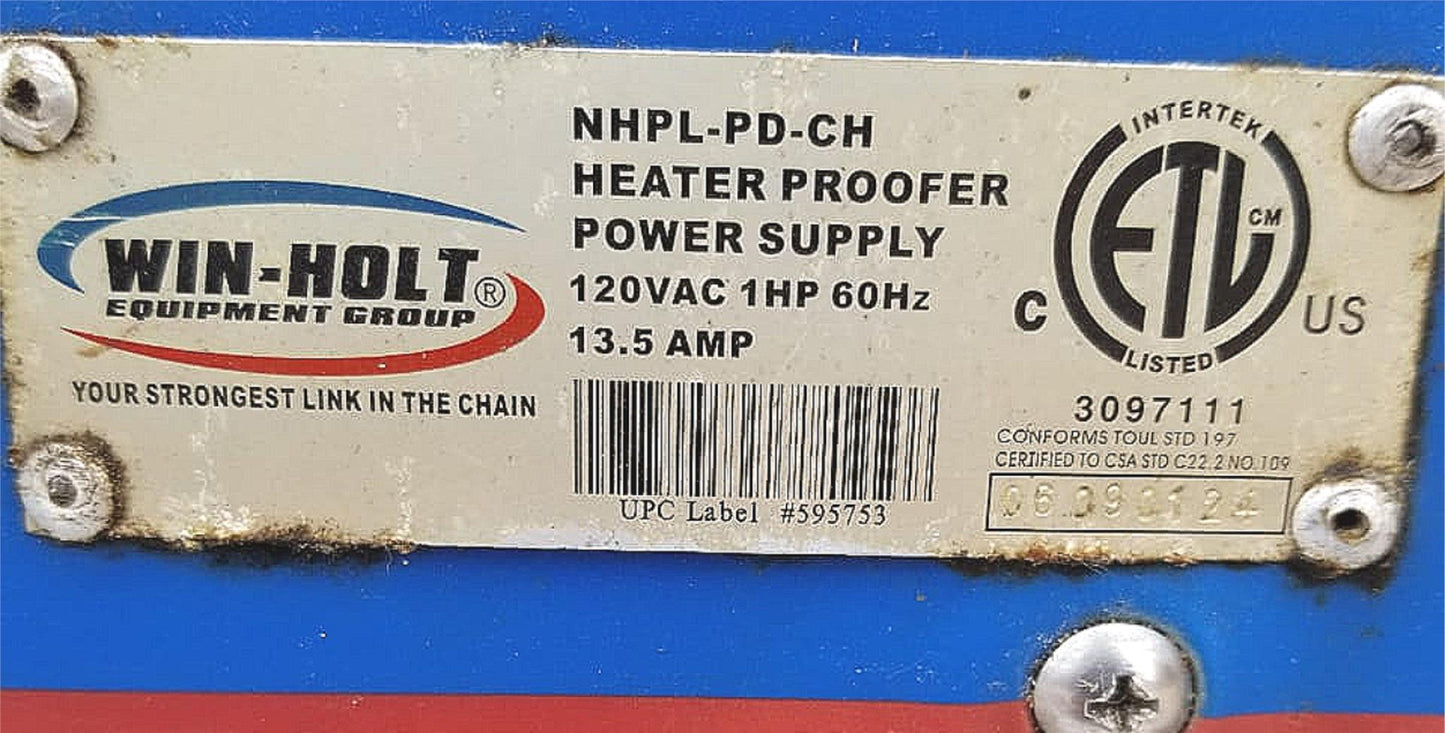 WIN-HOLT NHPL-PD-CH COMMERC KITCHEN HEATER PROOFER HOLDING CABINET 120VFREESHIP