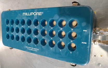 MILLIPORE 3025 SAMPLING MANIFOLD LIQUID BIOBURDEN CFU PLATE COUNTING FILTER TEST