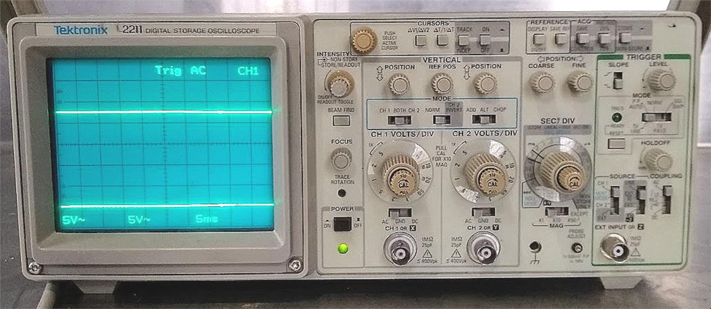 90-DAY-WARRANTY TEKTRONIX 2211 DIGITAL 50MHz OSCILLOSCOPE WATCH VIDEO FREE SHIP