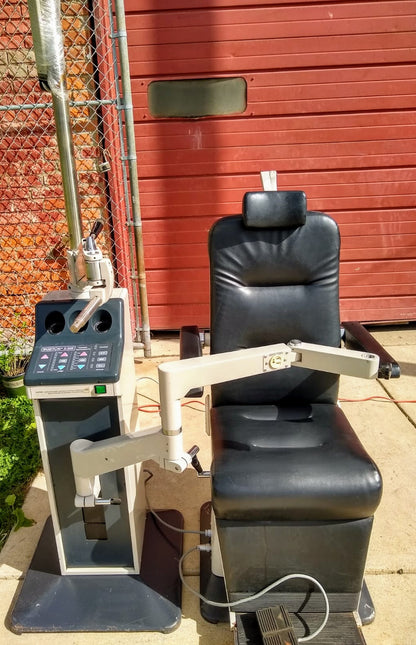 BURTON XL3200 OPHTHALMOLOGIC POWER EXAM CHAIR & INSTRUMENT STAND WATCH VIDEO