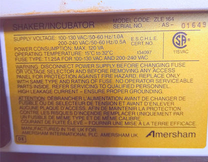 VWR AMERSHAM KODAK LIFE SCIENCE ZLE 164 MICROPLATE INCUBATOR SHAKER FREE SHIP