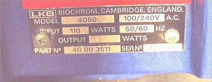PHARMACIA LKB BIOCHROM ULTROSPEC 4050 UVVis SPECTROPHOTOMETER 200-900nm FREESHIP