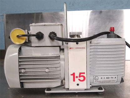 NEVER USED EDWARDS E2M1.5 HP VACUUM PUMP FREE SHIPPING WATCH VIDEO