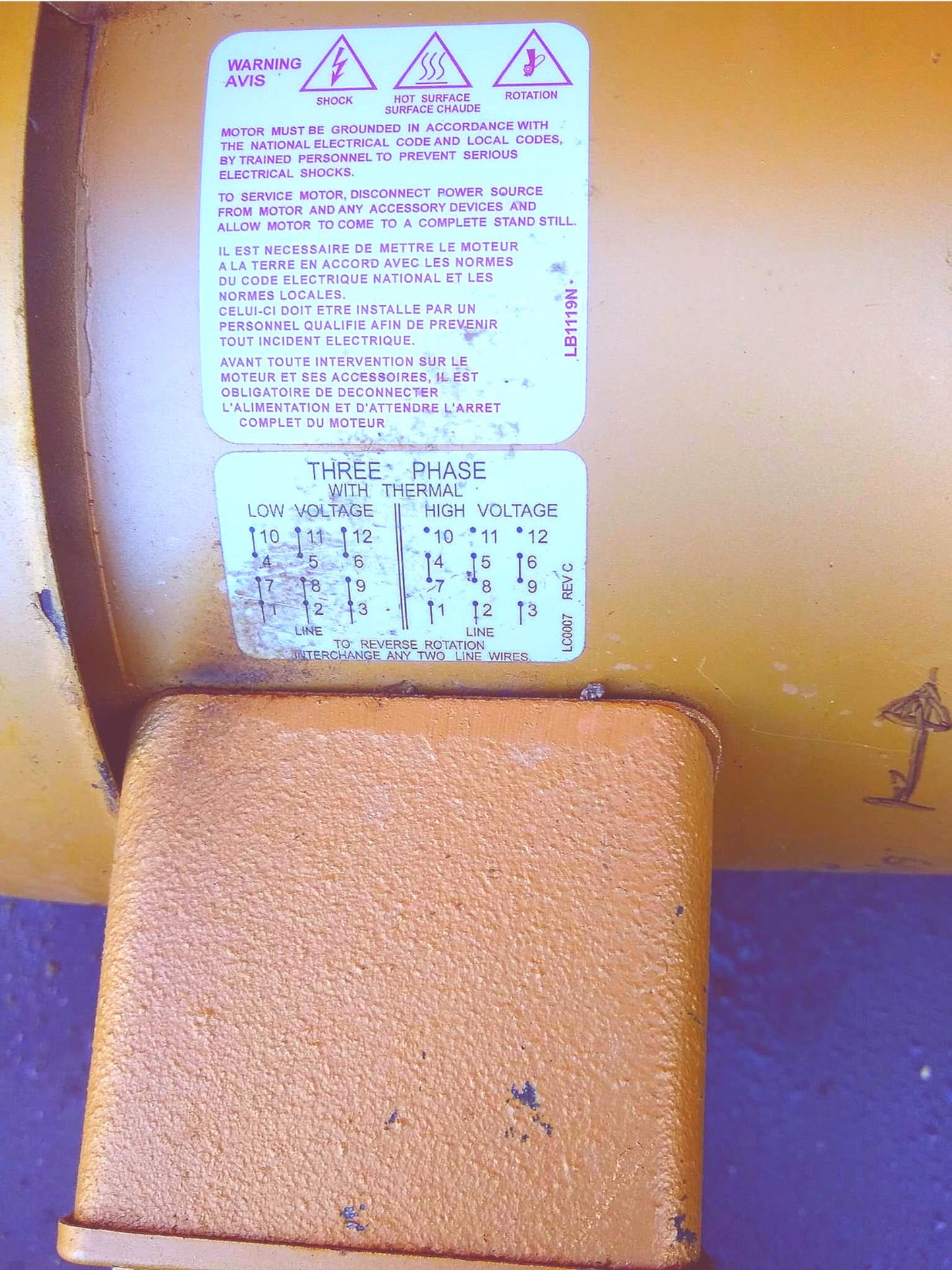 BALDOR RELIANCE 3 HORSE POWER 36E741N015G1 3PHASE MOTOR STERO WASHING FREE SHIP