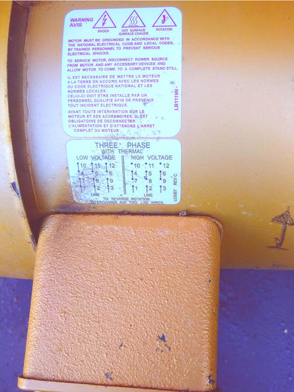 BALDOR RELIANCE 3 HORSE POWER 36E741N015G1 3PHASE MOTOR STERO WASHING FREE SHIP