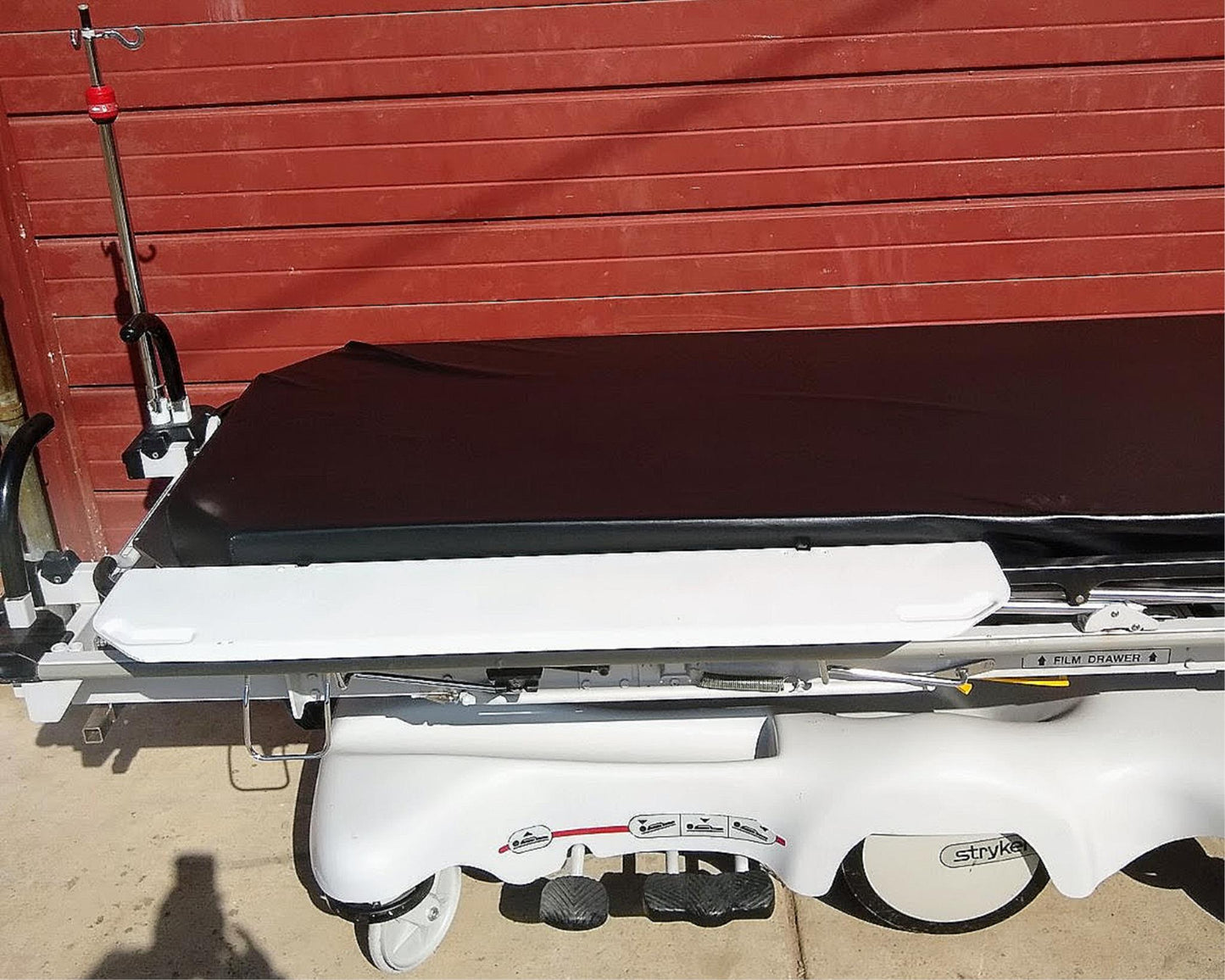 STRYKER 1020 BIG WHEEL HOSPITAL X-RAY CART IMAGING TRAUMA STRETCHER PAD FREESHIP