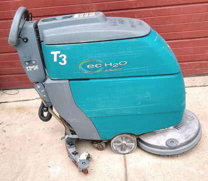 WARRANTY TENNANT T3 EC H2O FAST 20 WALKBEHIND BATTERY FLOOR SCRUBBER WATCH VIDEO