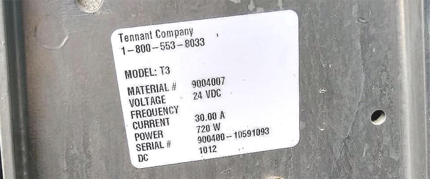 WARRANTY TENNANT T3 EC H2O FAST 20 WALKBEHIND BATTERY FLOOR SCRUBBER WATCH VIDEO