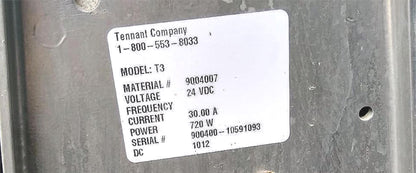 WARRANTY TENNANT T3 EC H2O FAST 20 WALKBEHIND BATTERY FLOOR SCRUBBER WATCH VIDEO
