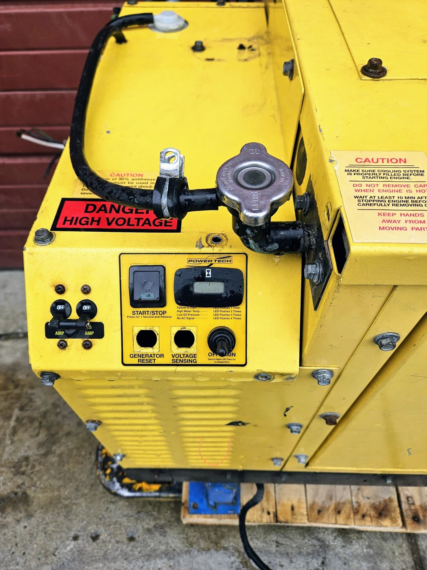 POWERTECH PT8KS1-2D 8KW DIESEL GENERATOR PLUS 50 GALLON ALUMINUM TANK FREE SHIP