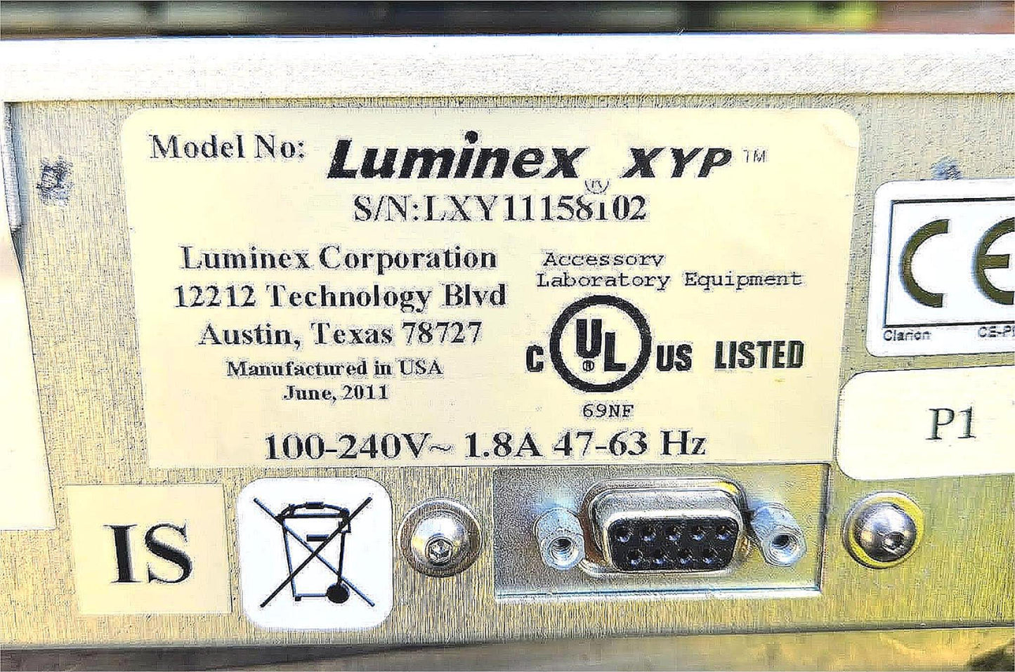 100%TESTED INVITROGEN® XYP LUMINEX 100/200 BASE HTF SYSTEM NO SOFTWARE FREE-SHIP