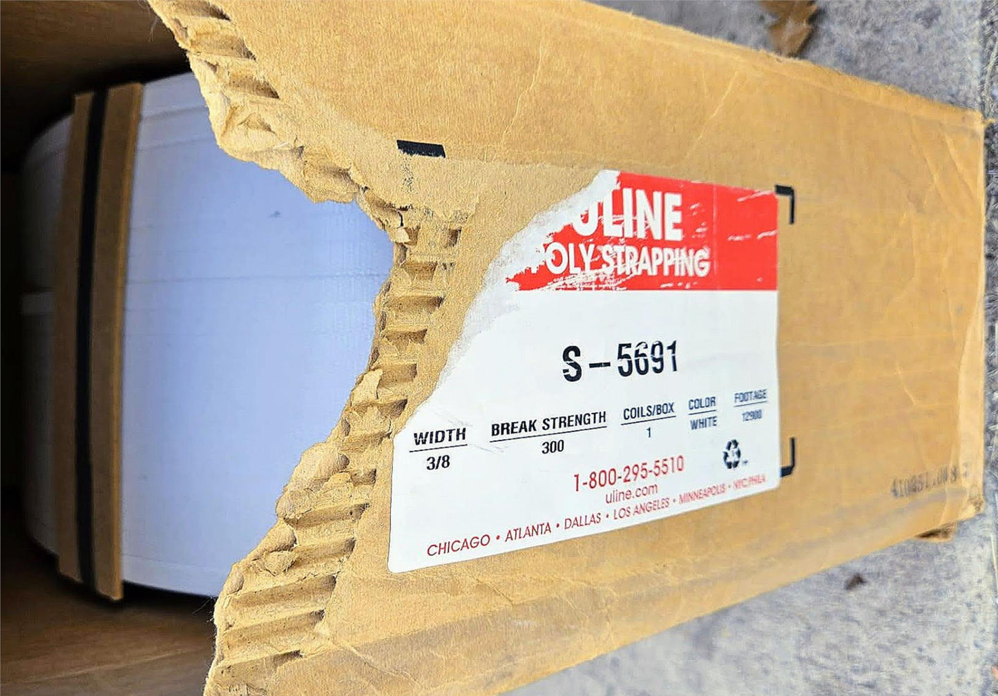 ULINE® H-959 SEMIAUTOMATIC POLYPROPYLENE STRAPPING MACHINE BONUS STRAPS FREESHIP