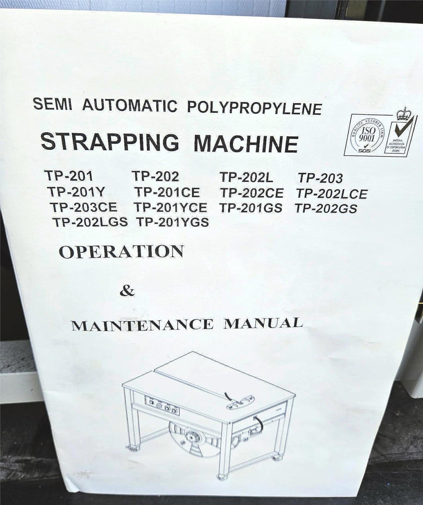 ULINE® H-959 SEMIAUTOMATIC POLYPROPYLENE STRAPPING MACHINE BONUS STRAPS FREESHIP