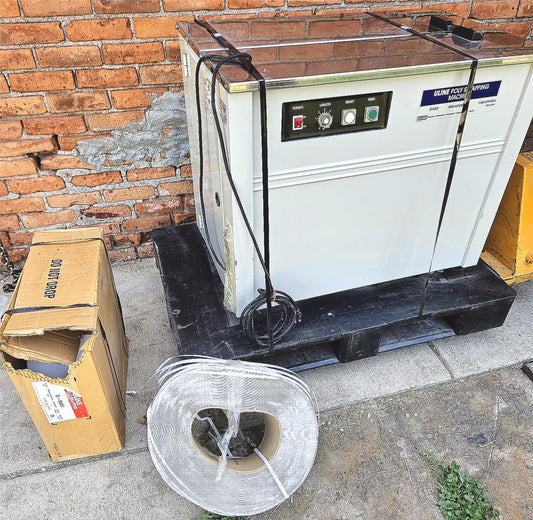 ULINE® H-959 SEMIAUTOMATIC POLYPROPYLENE STRAPPING MACHINE BONUS STRAPS FREESHIP