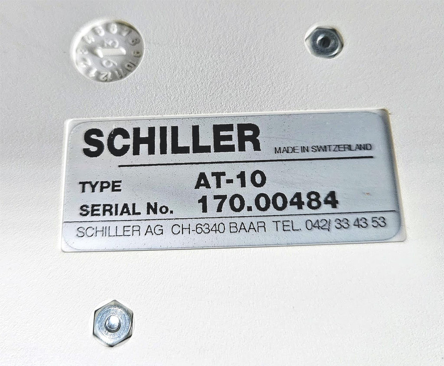 100%WARRANTY SCHILLER CARDIOVIT AT-10 ECG MACHINE w/10 LEAD WATCHVIDEO FREE SHIP