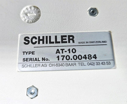 100%WARRANTY SCHILLER CARDIOVIT AT-10 ECG MACHINE w/10 LEAD WATCHVIDEO FREE SHIP