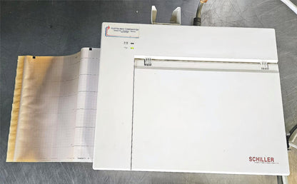 100%WARRANTY SCHILLER CARDIOVIT AT-10 ECG MACHINE w/10 LEAD WATCHVIDEO FREE SHIP