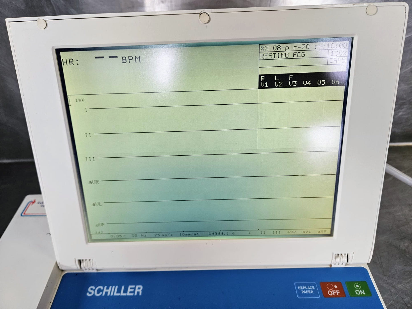 100%WARRANTY SCHILLER CARDIOVIT AT-10 ECG MACHINE w/10 LEAD WATCHVIDEO FREE SHIP