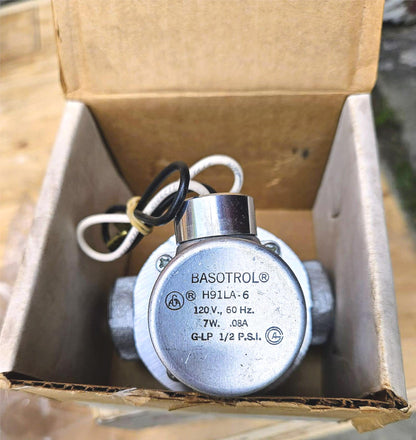 B NEW WARRANTY BASOTROL H91LA-6 AUTOMATIC GAS SHUTOFF VALVE APPLIANCES FREE SHIP