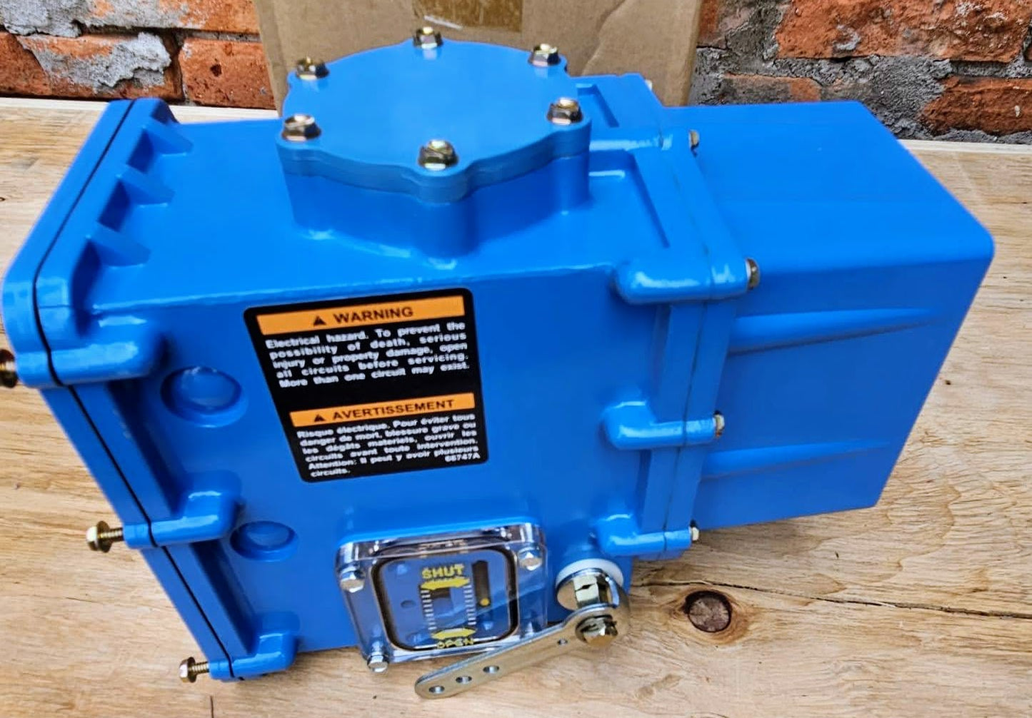 90-DAY-WARRANTY ASCO AH2D112A4 HYDRAMOTOR GAS VALVE DAMPER SHAFT & ARM FREE SHIP