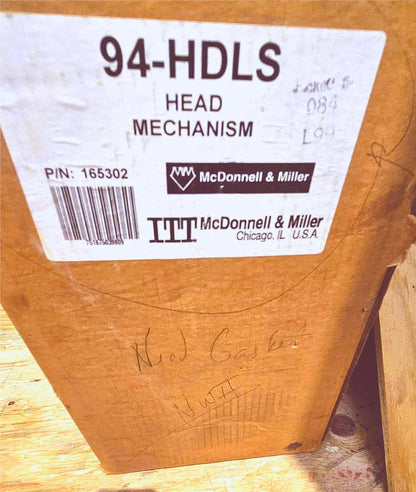 Brand New McDONNELL & MILLER 165302 Model 94-HDLS HEAD without SWITCH MECHANISM
