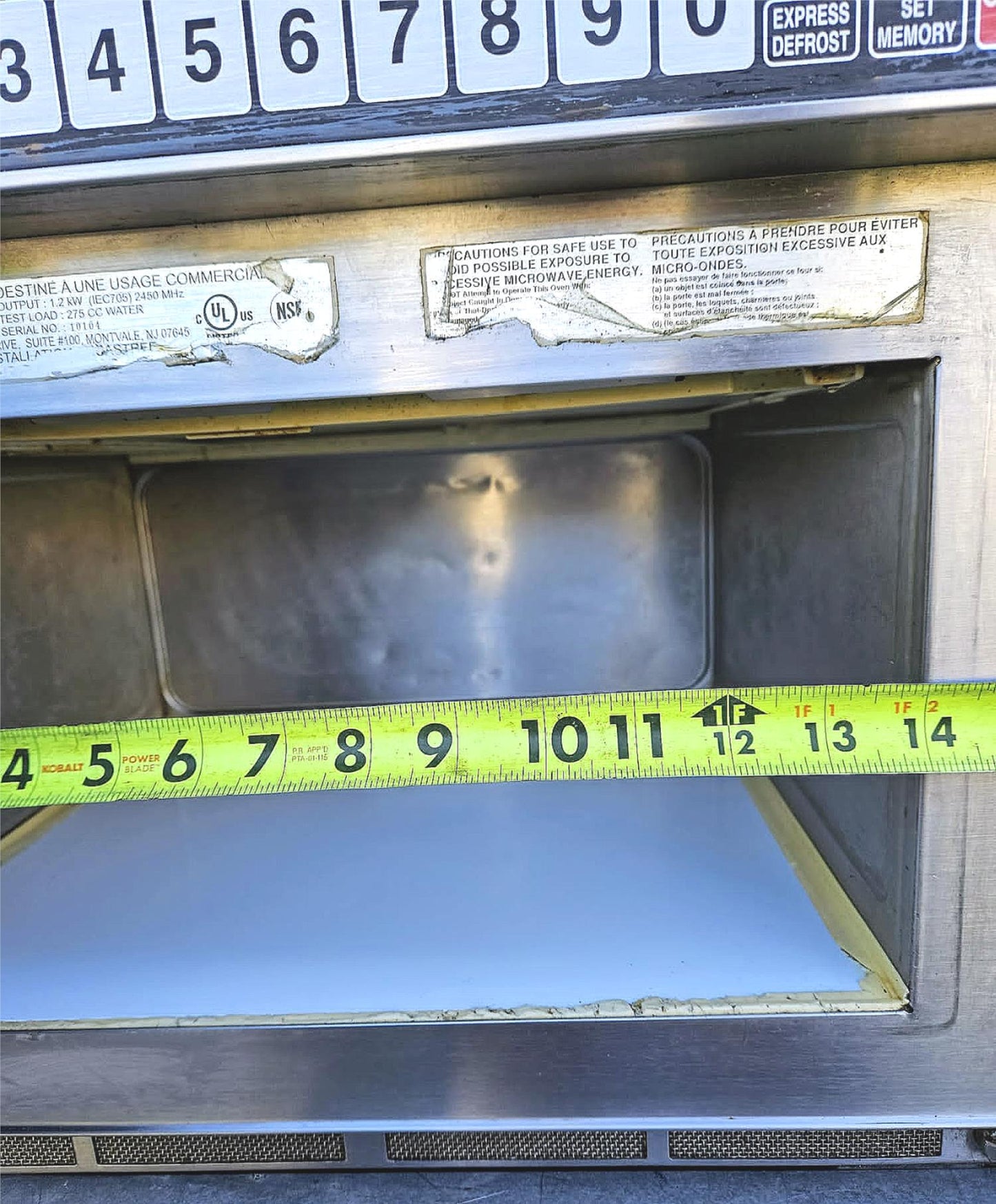 SHARP R-CD1200M COMMERCIAL MICROWAVE OVEN 1200WATTS 0.75 Cubic Feet FREE SHIP