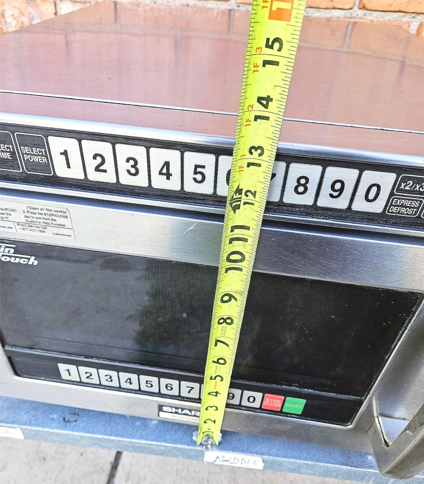 SHARP R-CD1200M COMMERCIAL MICROWAVE OVEN 1200WATTS 0.75 Cubic Feet FREE SHIP