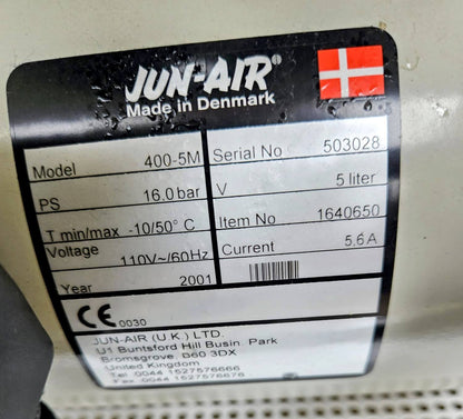 JUN-AIR™ 400-5M 5Litre Quiet Oil-less LAB AIR Compressor 90DAYWARRANTY FREESHIP