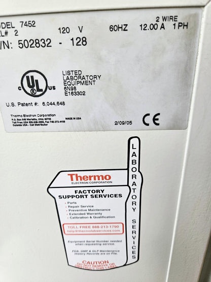 THE thermo fisher scientific 7452 WATCHVIDEO WARRANTY FREE SHIP