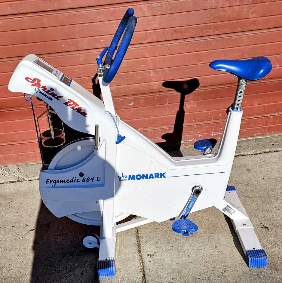 LOT MONARK ERGOMEDIC 828 818 CARDIO ERGOMETER ANAEROBIC PEAK RECUMBENT BIKE