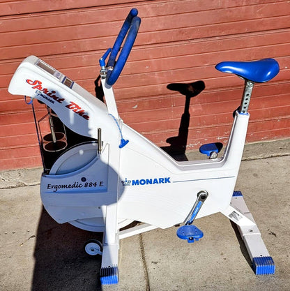 LOT MONARK ERGOMEDIC 828 818 CARDIO ERGOMETER ANAEROBIC PEAK RECUMBENT BIKE