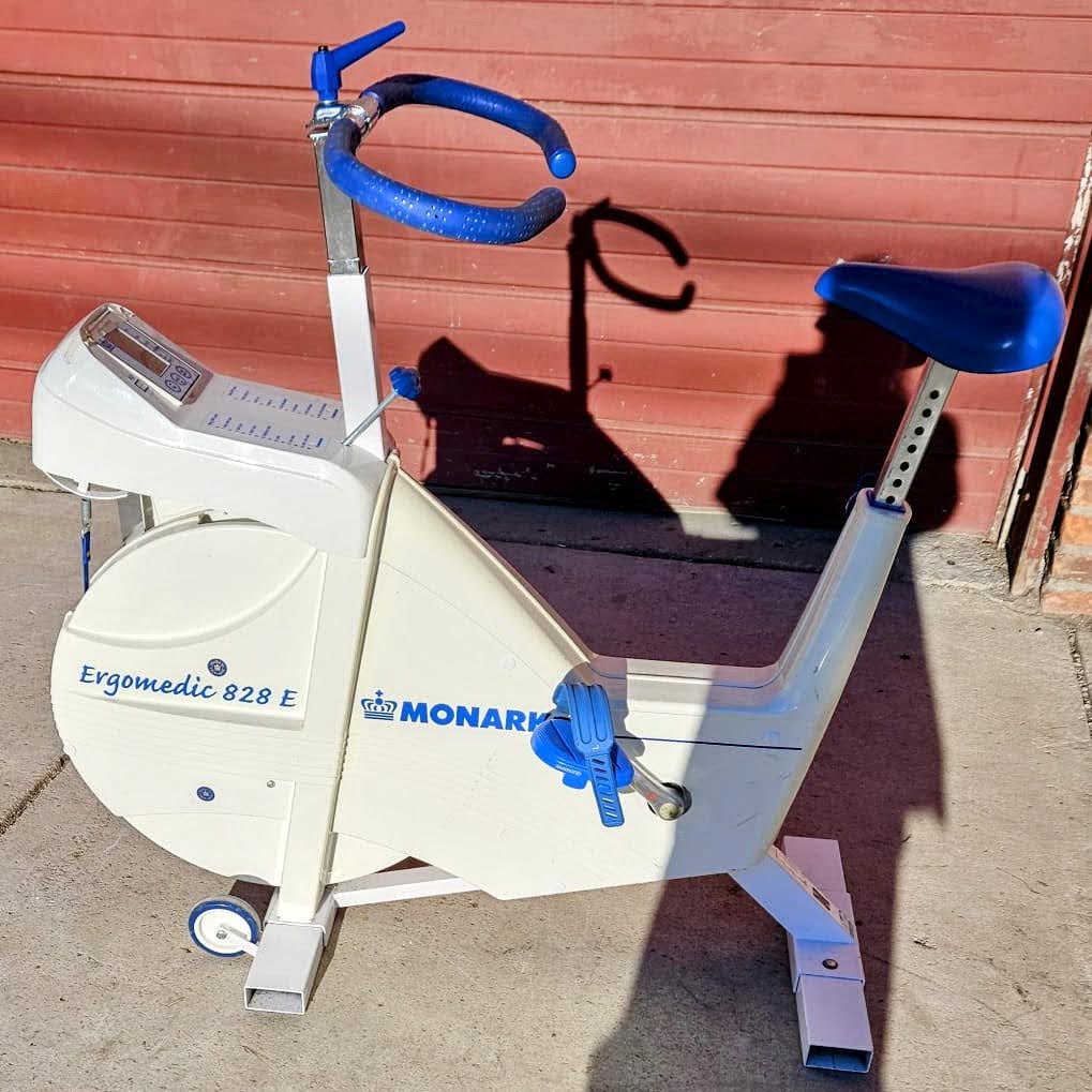 LOT MONARK ERGOMEDIC 828 818 CARDIO ERGOMETER ANAEROBIC PEAK RECUMBENT BIKE