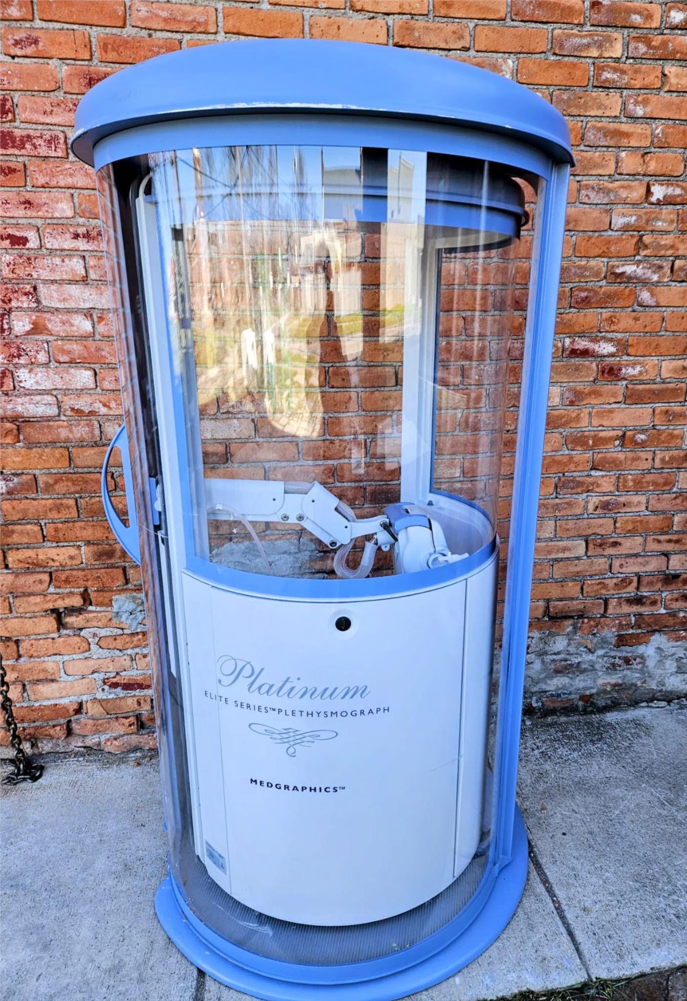 MEDGRAPHICS CARDIO RESPIRATORY DIAGNOST PLATINUM ELITE DX PLETHYSMOGRAPH CHAMBER