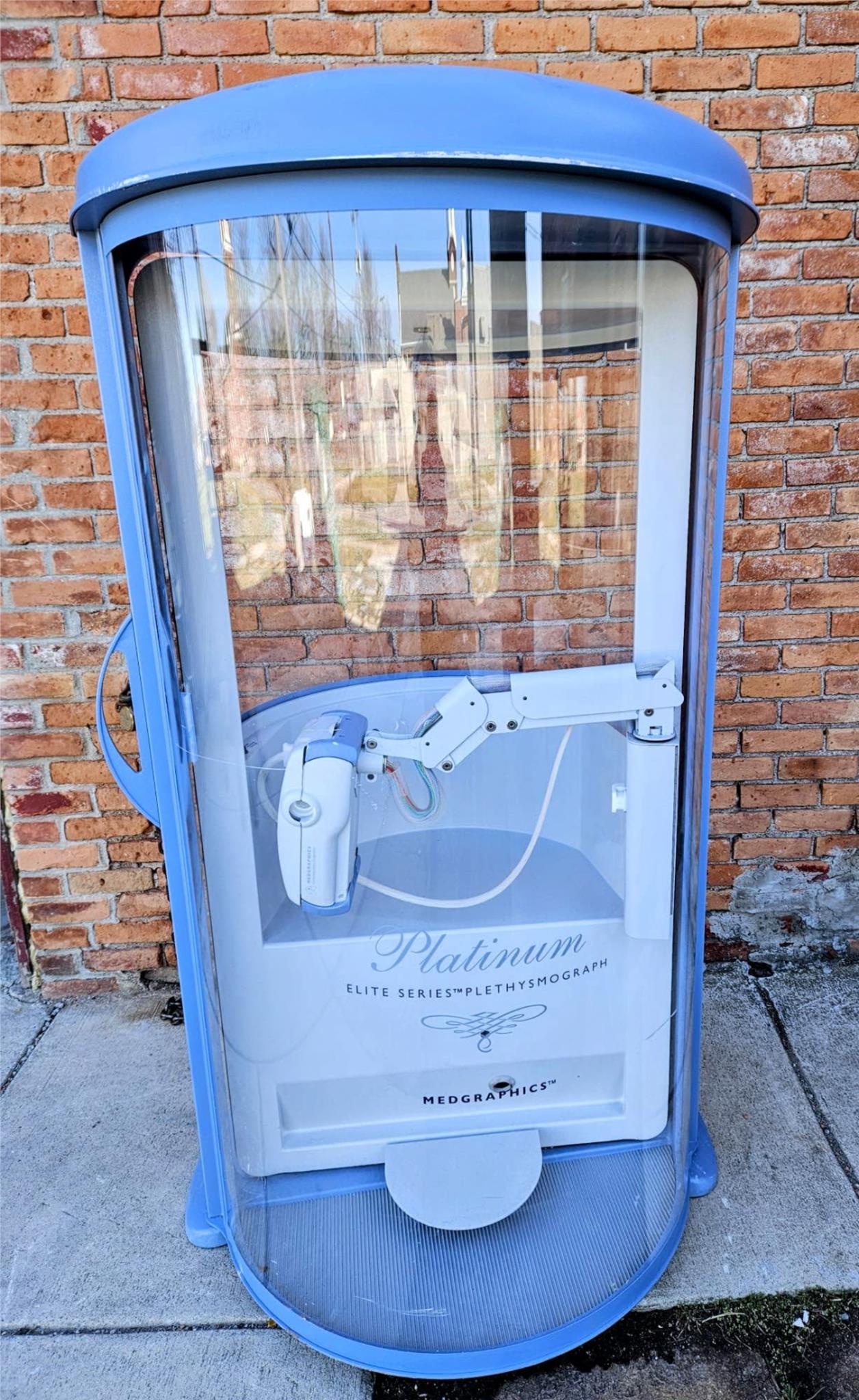 MEDGRAPHICS CARDIO RESPIRATORY DIAGNOST PLATINUM ELITE DX PLETHYSMOGRAPH CHAMBER