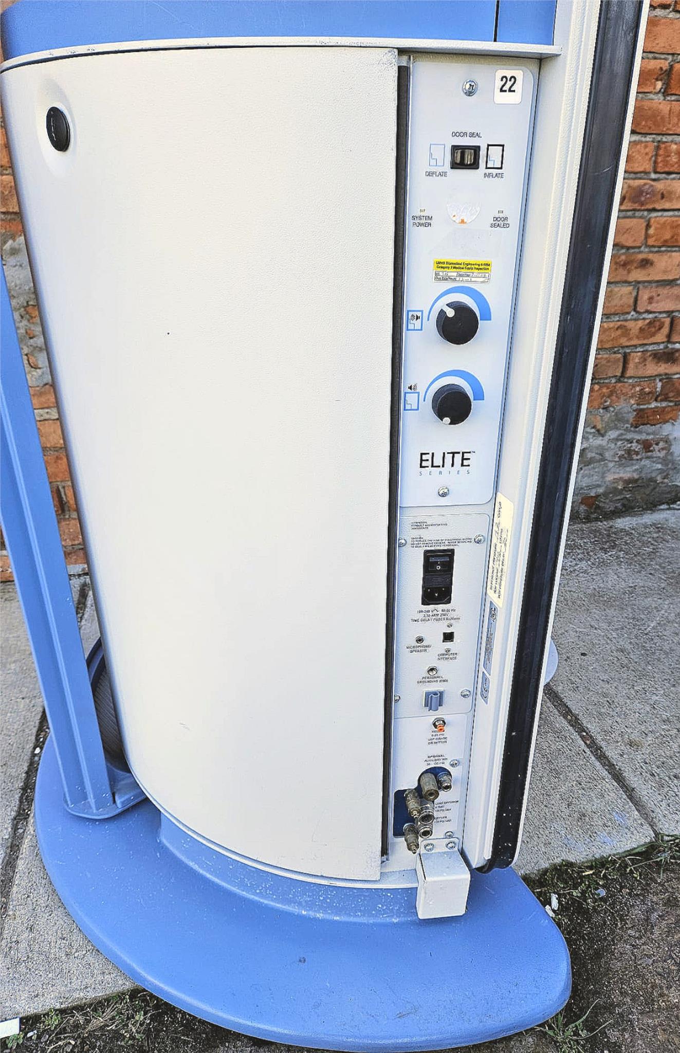 MEDGRAPHICS CARDIO RESPIRATORY DIAGNOST PLATINUM ELITE DX PLETHYSMOGRAPH CHAMBER