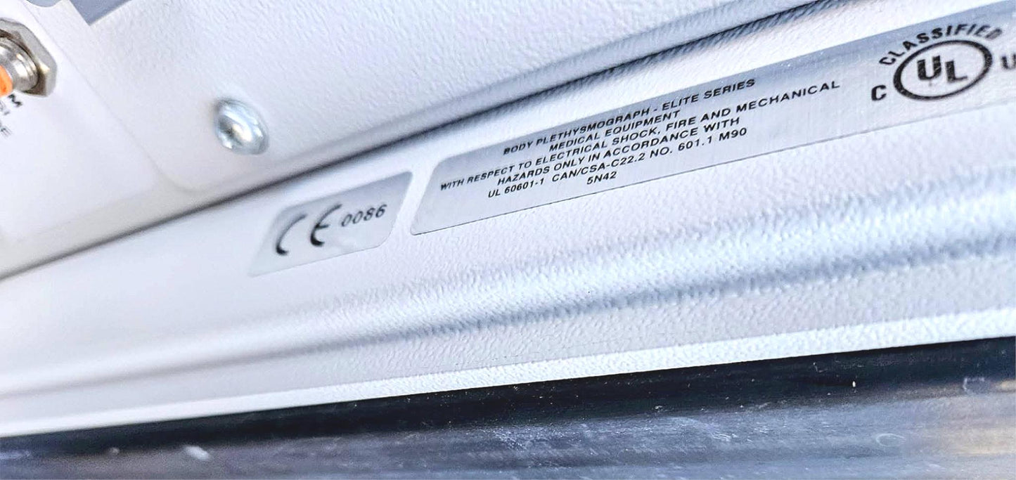 MEDGRAPHICS CARDIO RESPIRATORY DIAGNOST PLATINUM ELITE DX PLETHYSMOGRAPH CHAMBER