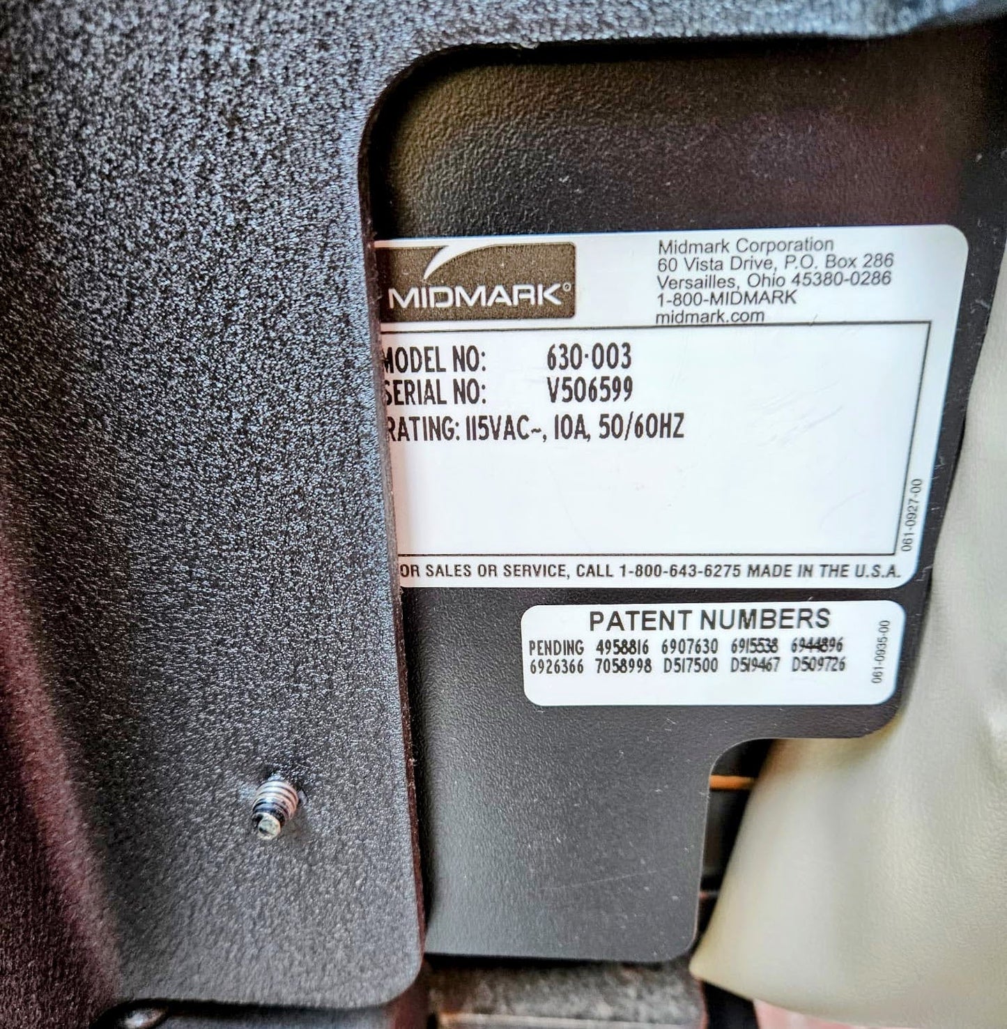 MIDMARK RITTER® 630 POWER PROCEDURE EXAM CHAIR w REMOTE 90DAYWARRANTY WATCHVIDEO